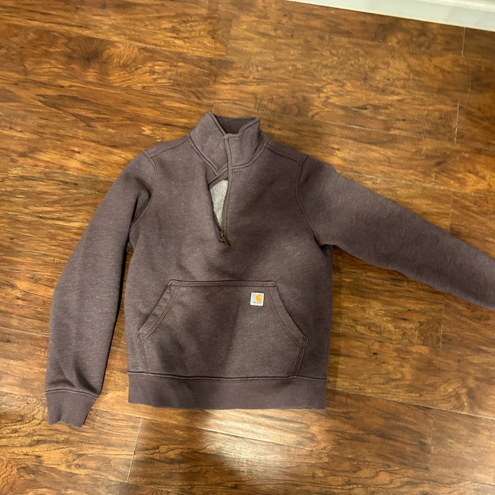 mauve plum purple half zip carhartt